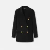 Abrigo tipo peacoat de doble botonadura con mezcla de cachemira Abrigo tipo peacoat de doble botonadura con mezcla de cachemira