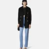 Abrigo tipo peacoat de doble botonadura con mezcla de cachemira Abrigo tipo peacoat de doble botonadura con mezcla de cachemira