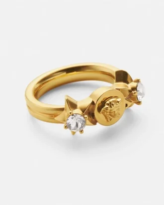 Anillo estrella Medusa con cristales
