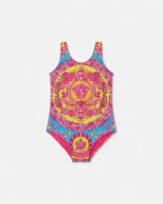 Bañador de una pieza estampado para niña