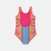 Bañador de una pieza estampado para niña