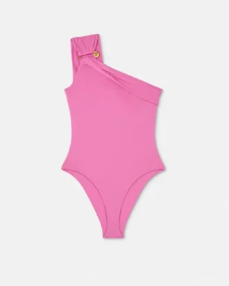 Bañador de una pieza fruncido con imperdible