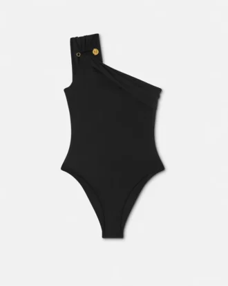Bañador de una pieza fruncido con imperdible