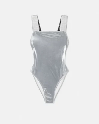 Bañador de una pieza metalizado