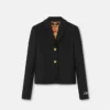 Blazer corto de gabardina Blazer corto de gabardina