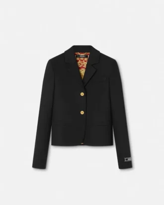 Blazer corto de gabardina