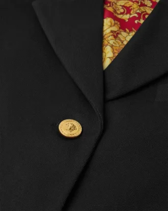 Blazer corto de gabardina
