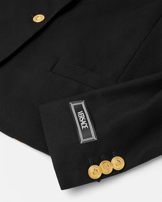 Blazer corto de gabardina Blazer corto de gabardina