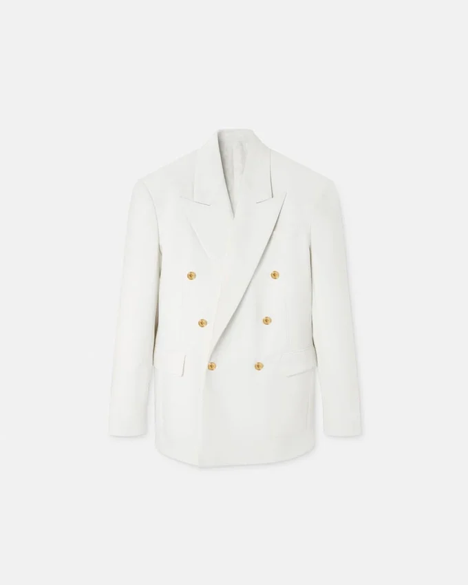 Blazer cruzado de lana Blazer cruzado de lana