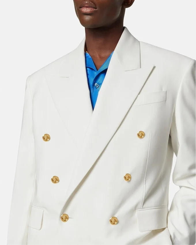 Blazer cruzado de lana Blazer cruzado de lana