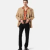 Blazer cruzado de lana mezclada