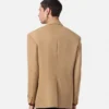 Blazer cruzado de lana mezclada