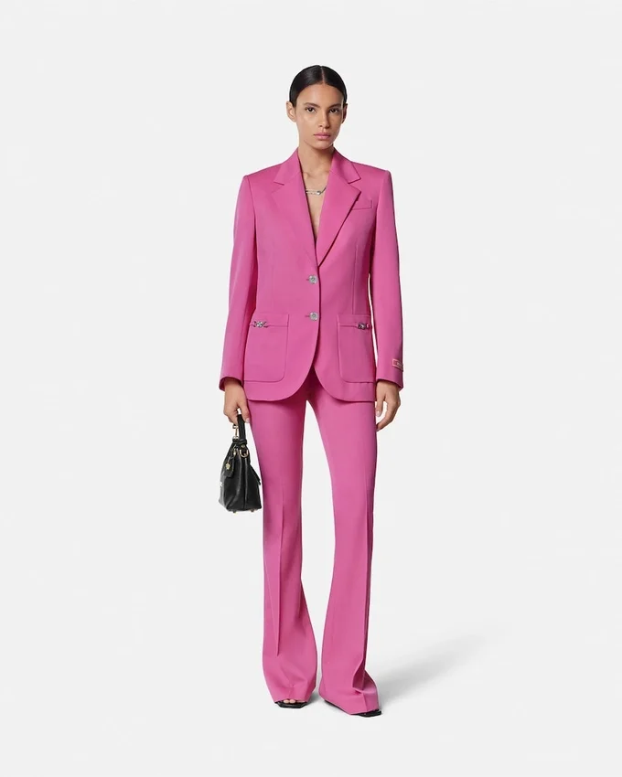 Blazer cuadrado de lana Underwater Barocco Blazer cuadrado de lana Underwater Barocco