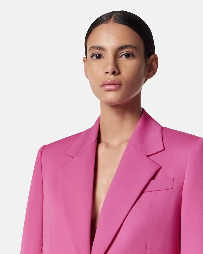 Blazer cuadrado de lana Underwater Barocco Blazer cuadrado de lana Underwater Barocco