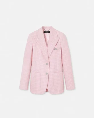 Blazer de crepé tweed