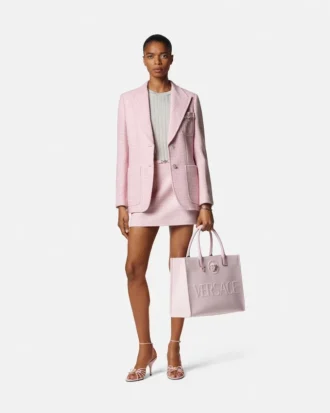 Blazer de crepé tweed