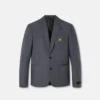 Blazer de lana con microcuadros Blazer de lana con microcuadros