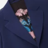 Blazer de lana de botonadura sencilla Blazer de lana de botonadura sencilla
