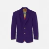 Blazer de lana de botones simples Blazer de lana de botones simples