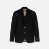 Blazer de lana de botones simples Blazer de lana de botones simples