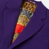 Blazer de lana de botones simples Blazer de lana de botones simples