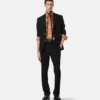 Blazer de lana de botones simples Blazer de lana de botones simples
