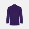 Blazer de lana de botones simples Blazer de lana de botones simples