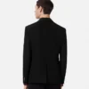 Blazer de lana de botones simples Blazer de lana de botones simples