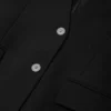 Blazer de lana de un solo pecho Blazer de lana de un solo pecho