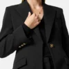 Blazer de lana elástica Blazer de lana elástica