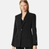 Blazer de lana elástica Blazer de lana elástica