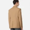 Blazer de lana mezclada de un solo pecho