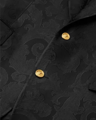 Blazer de mezcla de lana jacquard