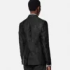 Blazer de mezcla de lana jacquard Blazer de mezcla de lana jacquard