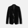Blazer de terciopelo de un solo pecho Blazer de terciopelo de un solo pecho