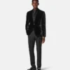 Blazer de terciopelo de un solo pecho Blazer de terciopelo de un solo pecho