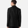 Blazer de un solo pecho con jacquard de leopardo Blazer de un solo pecho con jacquard de leopardo