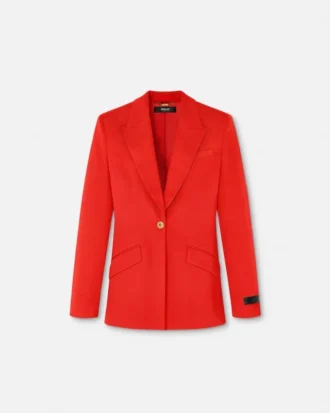 Blazer DV de lana de un solo pecho