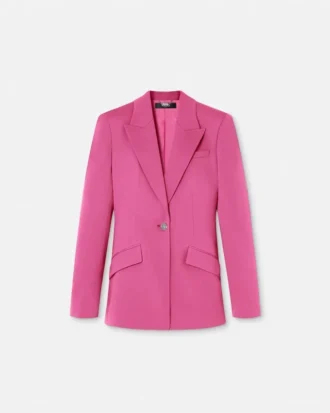 Blazer DV de lana de un solo pecho