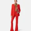 Blazer DV de lana de un solo pecho Blazer DV de lana de un solo pecho