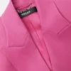Blazer DV de lana de un solo pecho Blazer DV de lana de un solo pecho