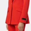 Blazer DV de lana de un solo pecho Blazer DV de lana de un solo pecho