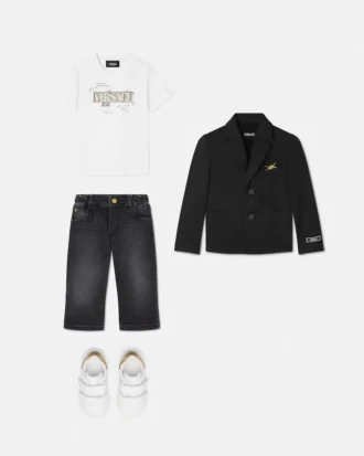 Blazer infantil de mezcla de lana