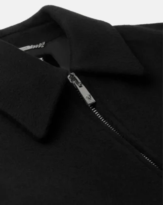 Blouson con cremallera de lana y cachemira