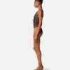 Body con ribete de encaje bordado Body con ribete de encaje bordado