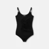 Body drapeado de jersey de crepé elástico Body drapeado de jersey de crepé elástico