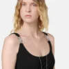 Body drapeado de jersey de crepé elástico Body drapeado de jersey de crepé elástico