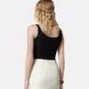 Body drapeado de jersey de crepé elástico Body drapeado de jersey de crepé elástico