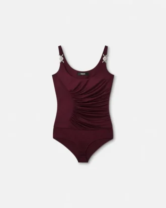 Body drapeado de jersey de viscosa
