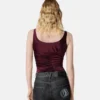 Body drapeado de jersey de viscosa Body drapeado de jersey de viscosa